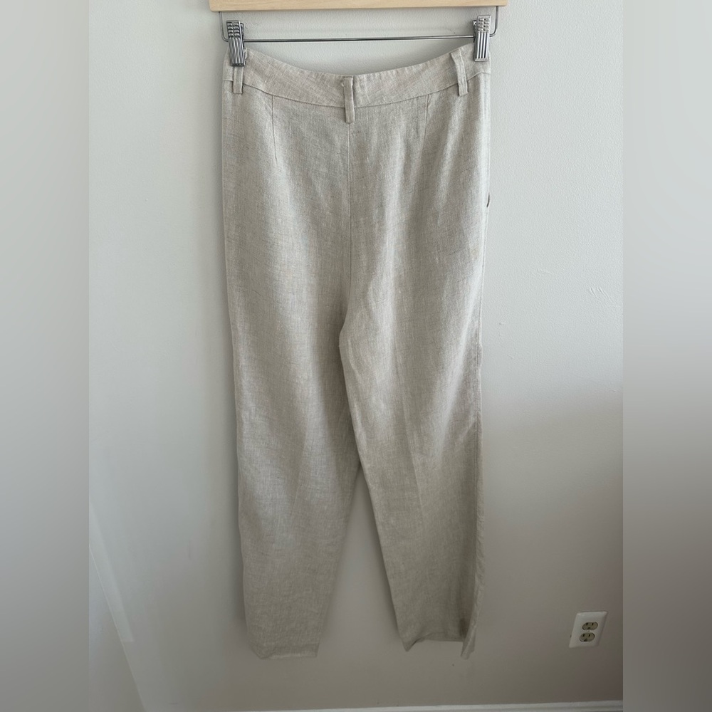 Reformation Wide-Leg Trousers in Light Beige - Picture 7 of 9